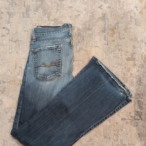 Seven7 Women's Blue Bootcut Jeans